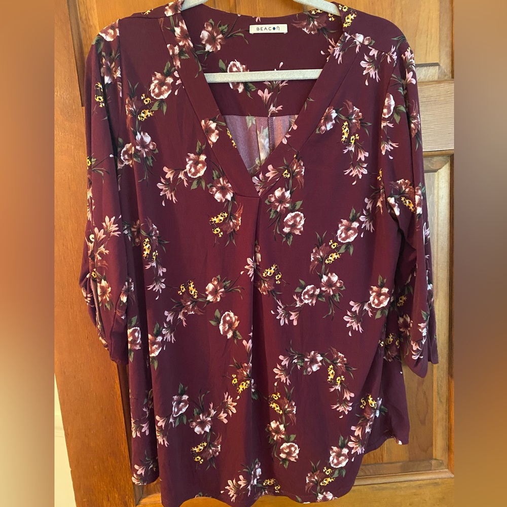 Purple/floral blouse